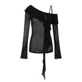 Fanptntox_Black_Ruffle_Asymmetrical_Strap_Slim_Fit_Women's_Long_Sleeve_T-shirts_734267841742_MISSTT