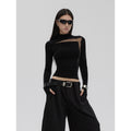 Fanptntox_Black_Sheer_Mesh_Splice_Slim_High_Neck_Women's_Acetate_Long_Sleeve_T-shirts_943712350705_MISSTT