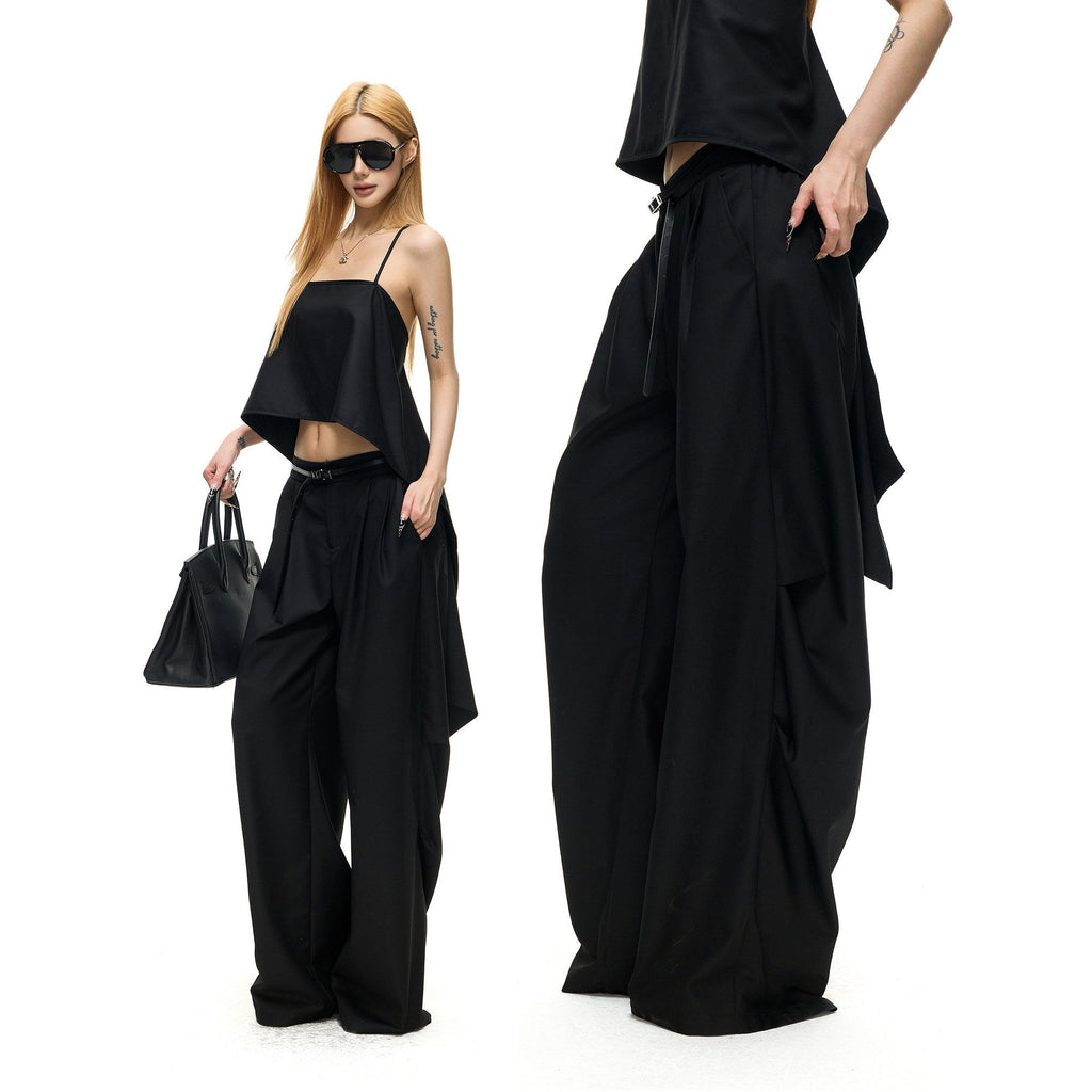 Fanptntox_Black_Strappy_Backless_Cropped_Multiway_Women's_Woven_Polyester_Camisoles_1047074434815_MISSTT