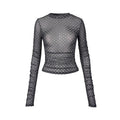 Fanptntox_Black_White_Polka_Dot_Mesh_Mock_Neck_Women's_Long_Sleeve_T-shirts_773708295513_MISSTT