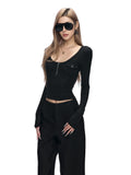 Fanptntox_Black_White_Workwear_U_Neck_Slim_Knit_Women's_Polyester_Long_Sleeve_T-shirts_990362849213_MISSTT