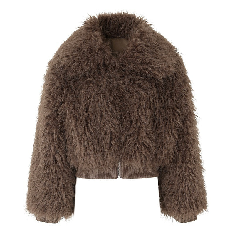 Fanptntox_Brown_Zipper_Fluffy_Short_Loose_Women's_Plush_Faux_Fur_Coats_743666756853_MISSTT