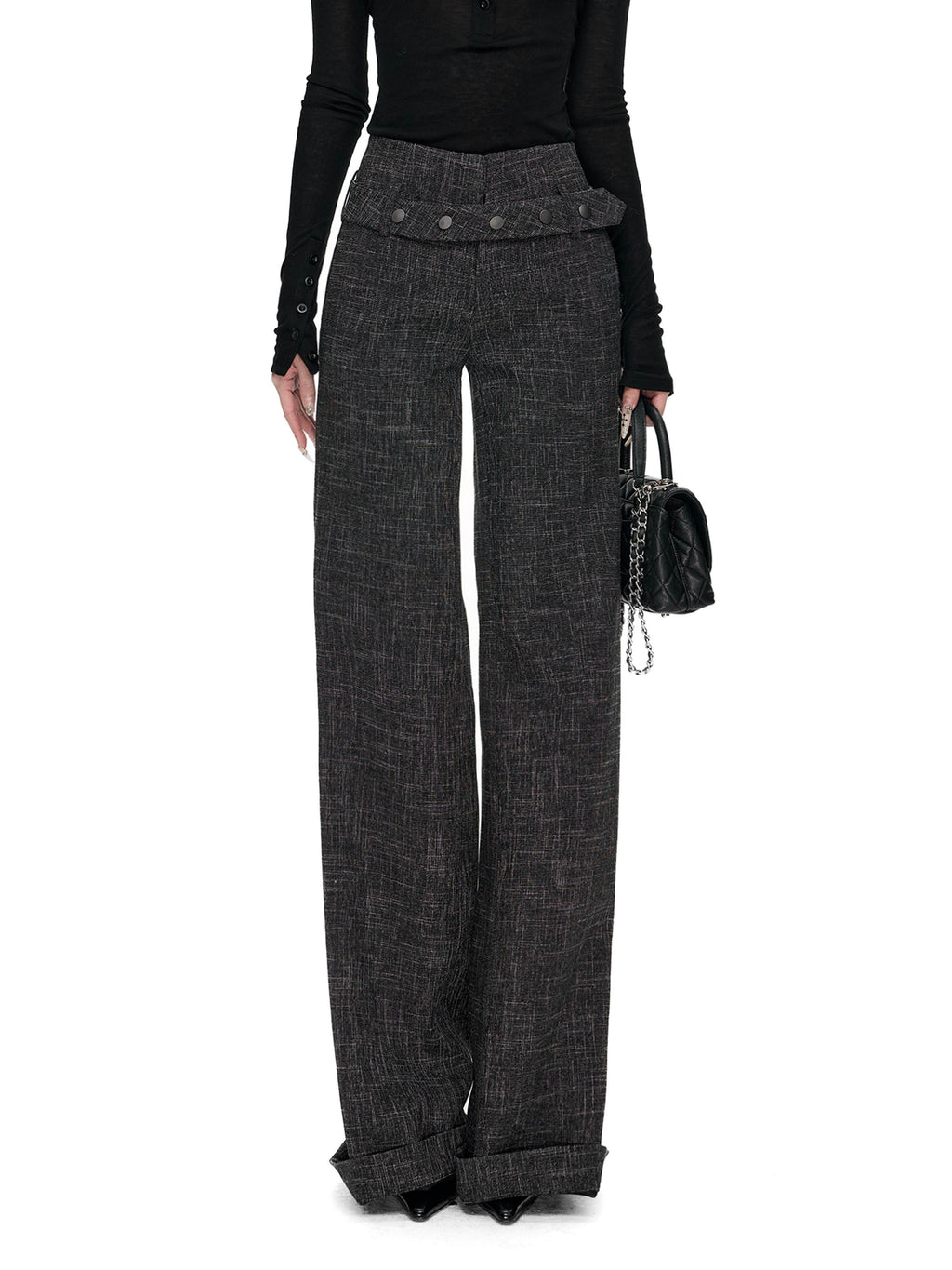 Fanptntox_Checked_High_Waist_Cuffed_Straight_Women's_Polyester_Tailored_Pants_999956952887_MISSTT