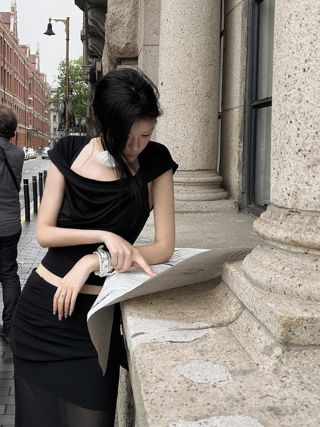 Fanptntox Chiffon Sheer Low Waist Slim Fit Solid H Line Pencil Women's Other Maxi Skirts