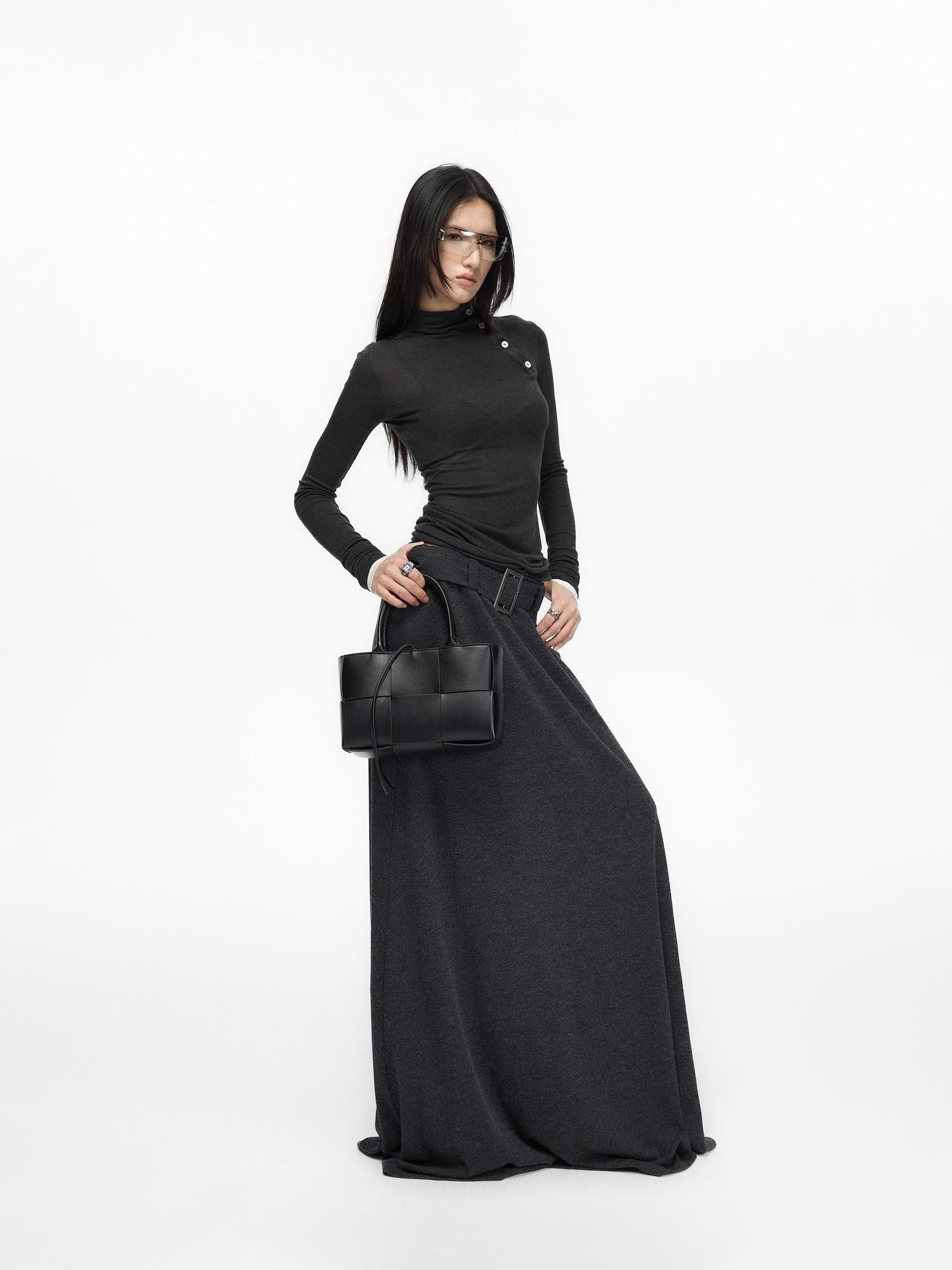 Fanptntox Colorblock Sheer Knit High Waist Women's Viscose Bodycon Mini Dresses