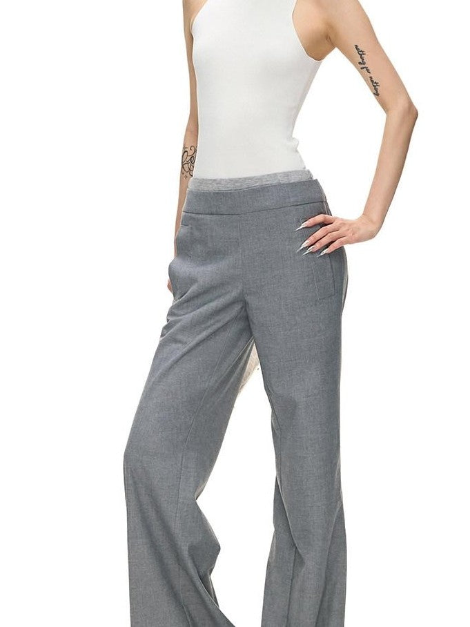 Fanptntox Cooling Racerback Stand Collar Waist Cinch Knit Women's Viscose Tank Tops