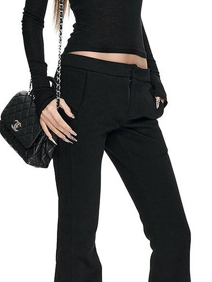 Fanptntox Cropped Layered Sheer Knit High Neck Women's Tencel Wool Long Sleeve T-shirts
