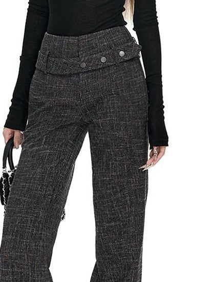 Fanptntox Cropped Layered Sheer Knit High Neck Women's Tencel Wool Long Sleeve T-shirts