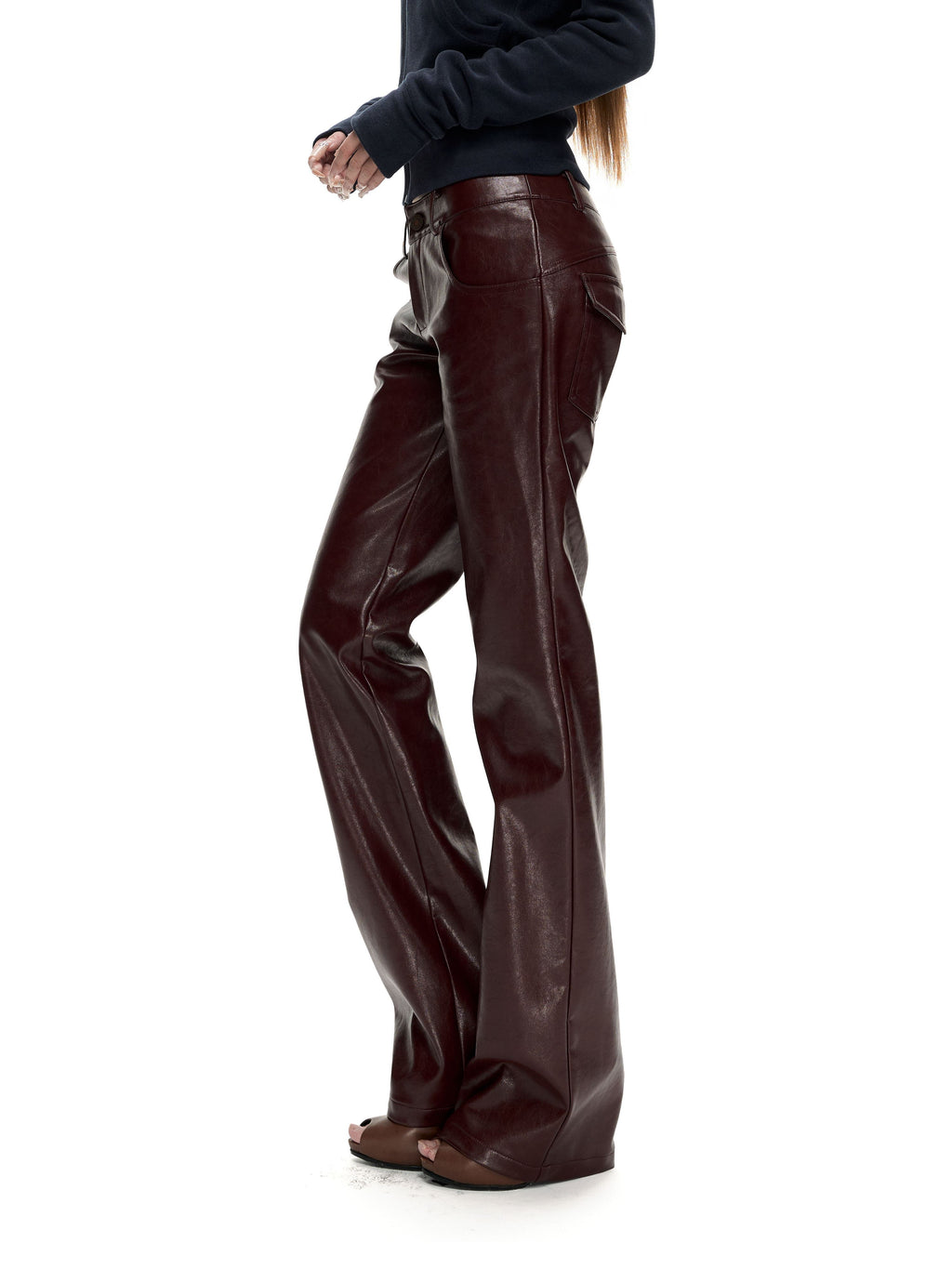 Fanptntox_Glossy_Red_Straight_Leg_Low_Waist_Slimming_Women's_Pu_Leather_Pants_1088037633937_MISSTT