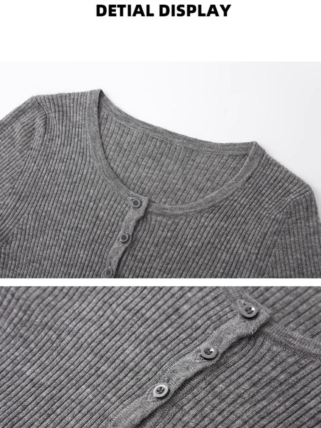 Fanptntox Heather Gray Sexy Playful Slimming Women's Knit Casual Top & Shorts Sets