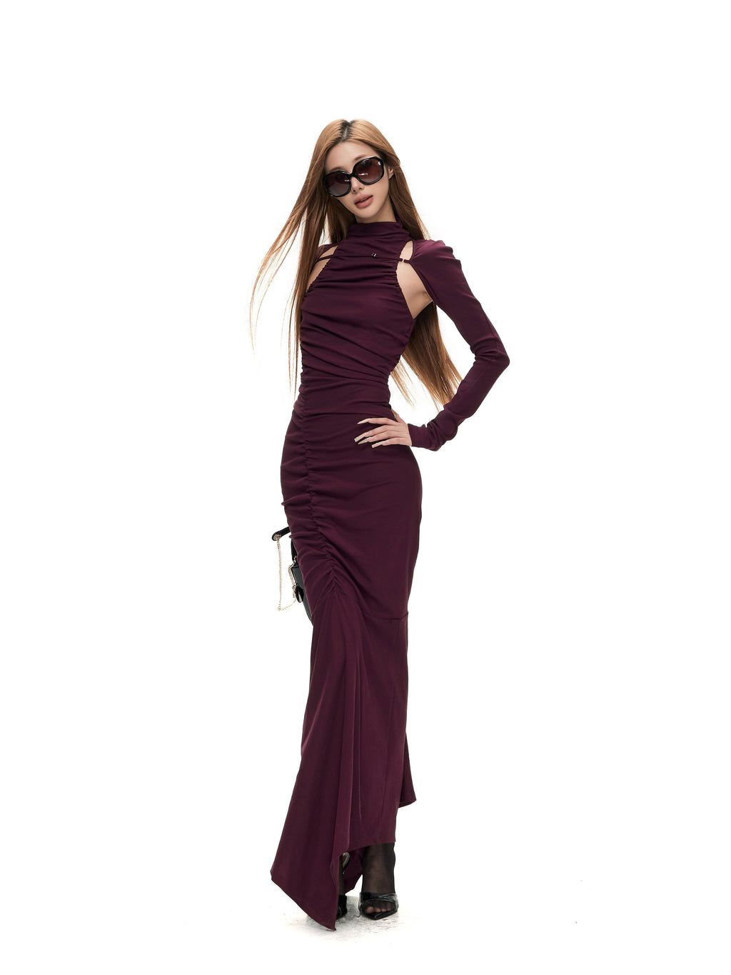 Fanptntox_Knitted_Asymmetric_Hem_Fitted_Women's_Cotton_Bodycon_Maxi_Dresses_1086097111269_MISSTT