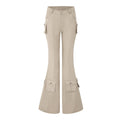 Fanptntox_Light_Coffee_Low_Rise_Cargo_Pocket_Micro_Flare_Women's_Cotton_Blend_Flare_Pants_730366231658_MISSTT
