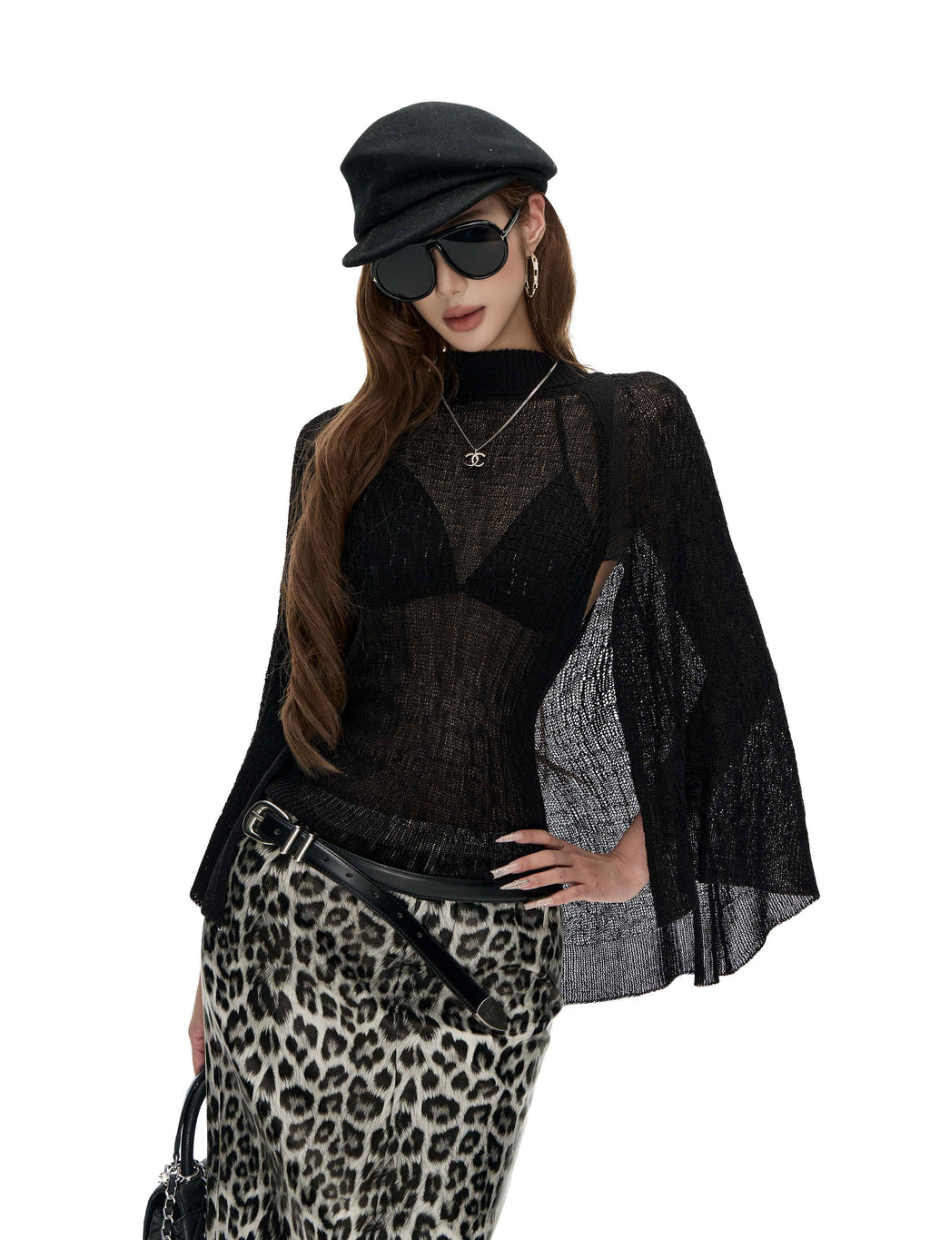 Fanptntox_Lightweight_Stand_Collar_Cape_Knit_Women's_Lyocell_Linen_Long_Sleeve_T-shirts_1071383566890_MISSTT