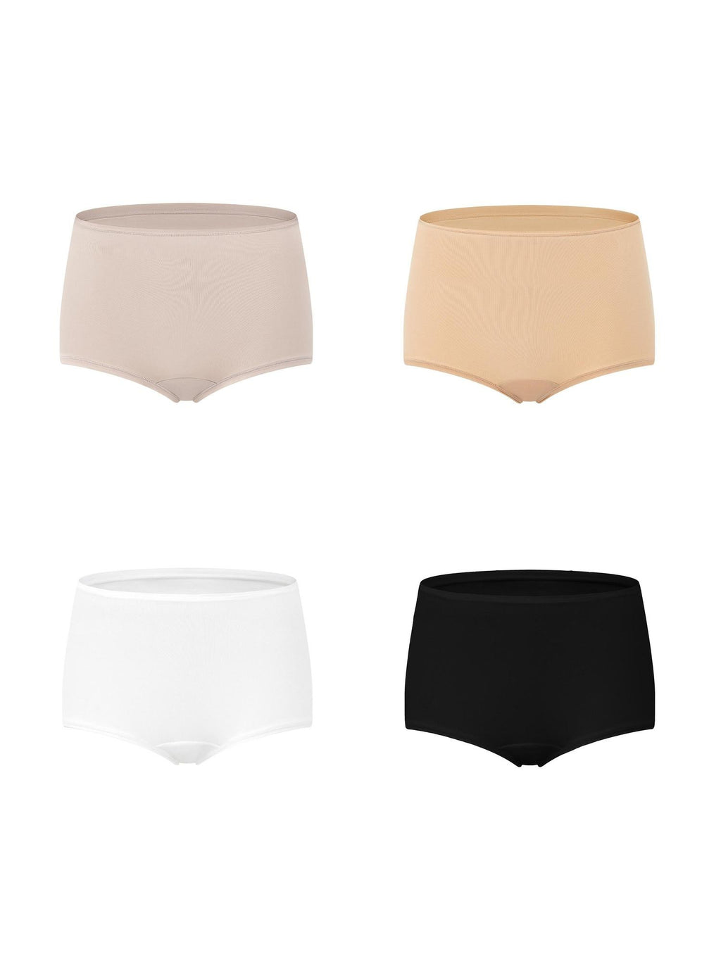 Fanptntox Nude Feel High Elastic Antibacterial Mid Waist Boxer Women's Nylon Knit Leggings