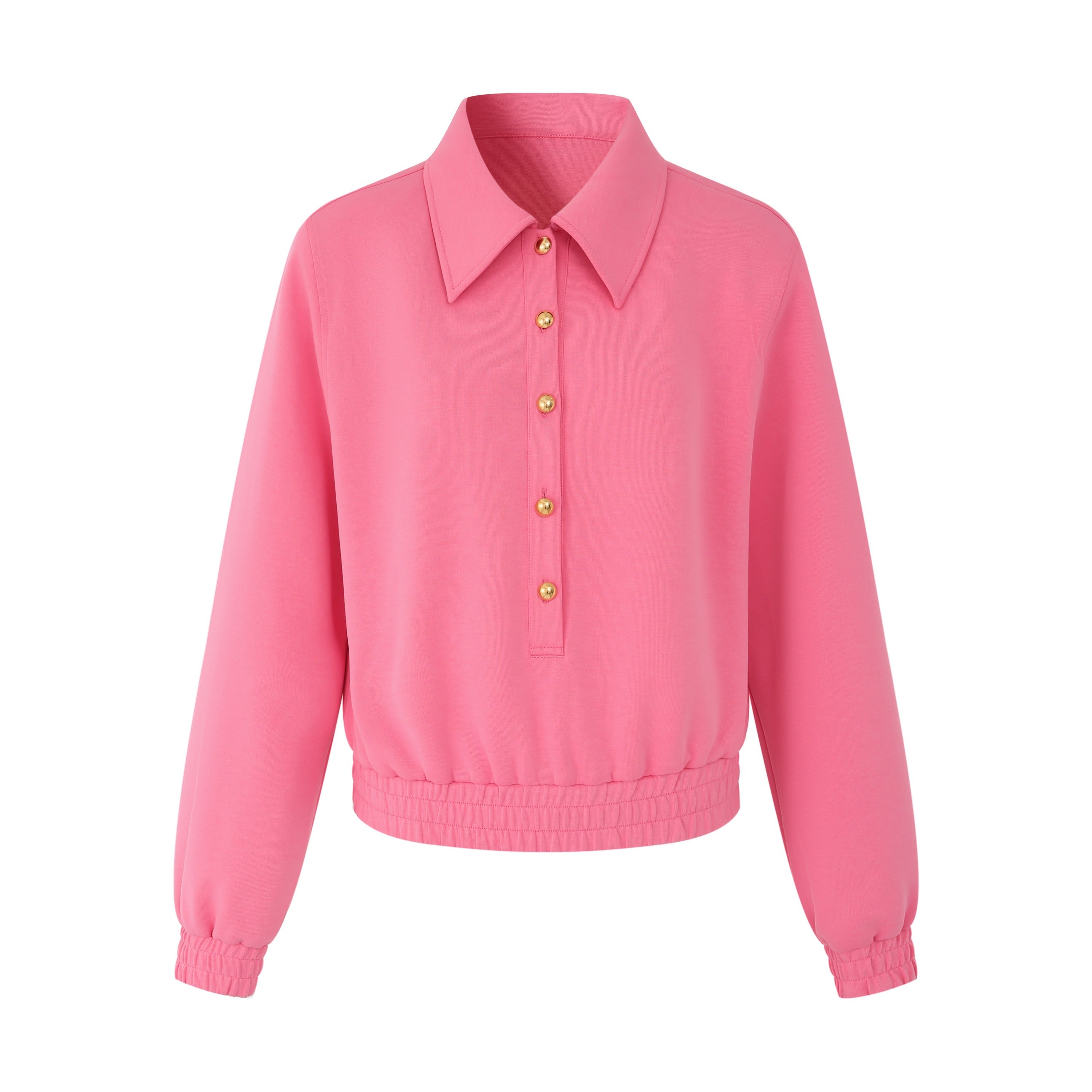 Fanptntox_Pink_Padded_Shoulder_Pullover_Short_Skirt_Women's_Cotton_Matching_Skirt_Sets_734269021349_MISSTT