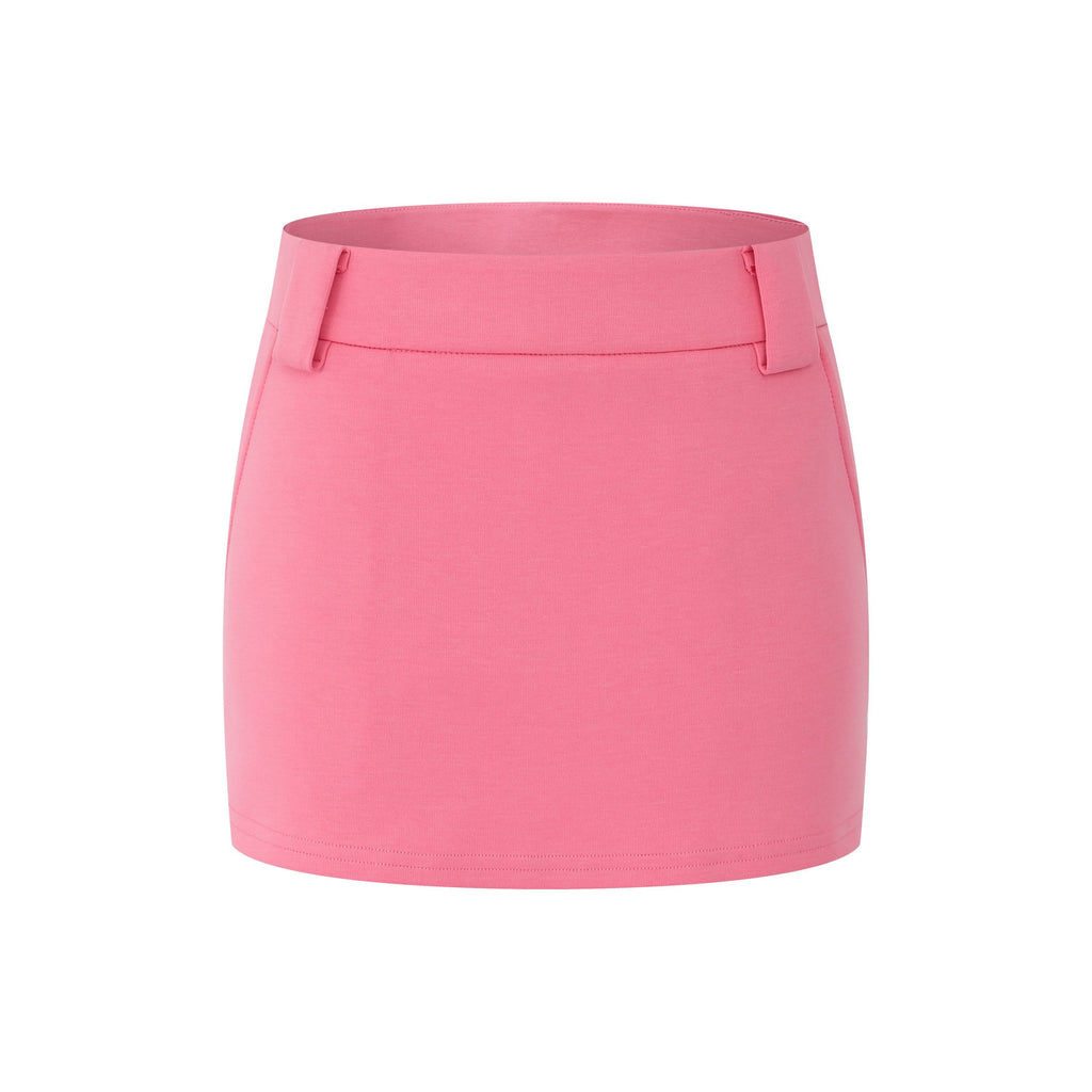 Fanptntox_Pink_Padded_Shoulder_Pullover_Short_Skirt_Women's_Cotton_Matching_Skirt_Sets_734269021349_MISSTT