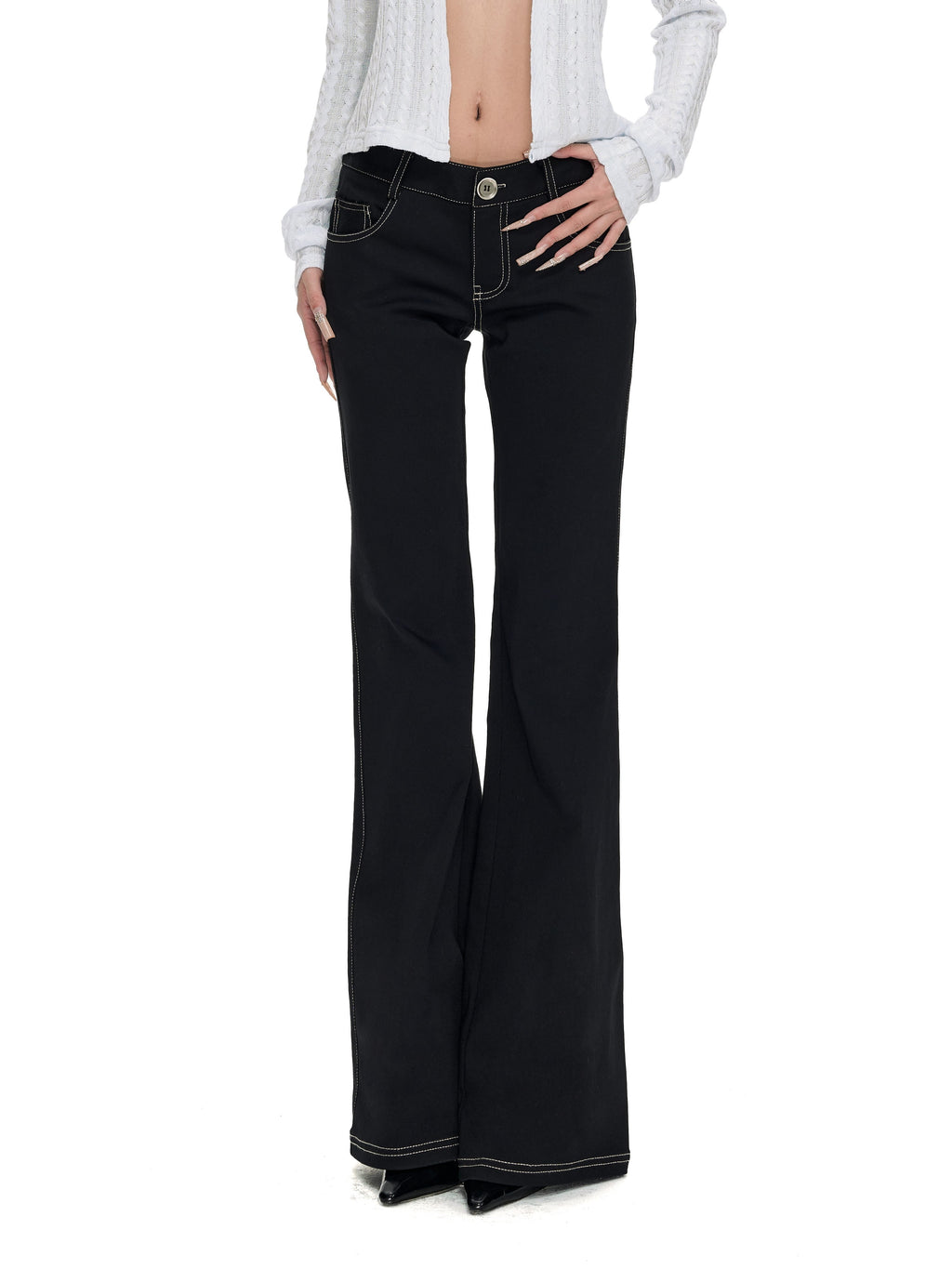 Fanptntox_Retro_Contrast_Stitch_Slim_Fit_Women's_Viscose_Bootcut_Jeans_1084129601964_MISSTT