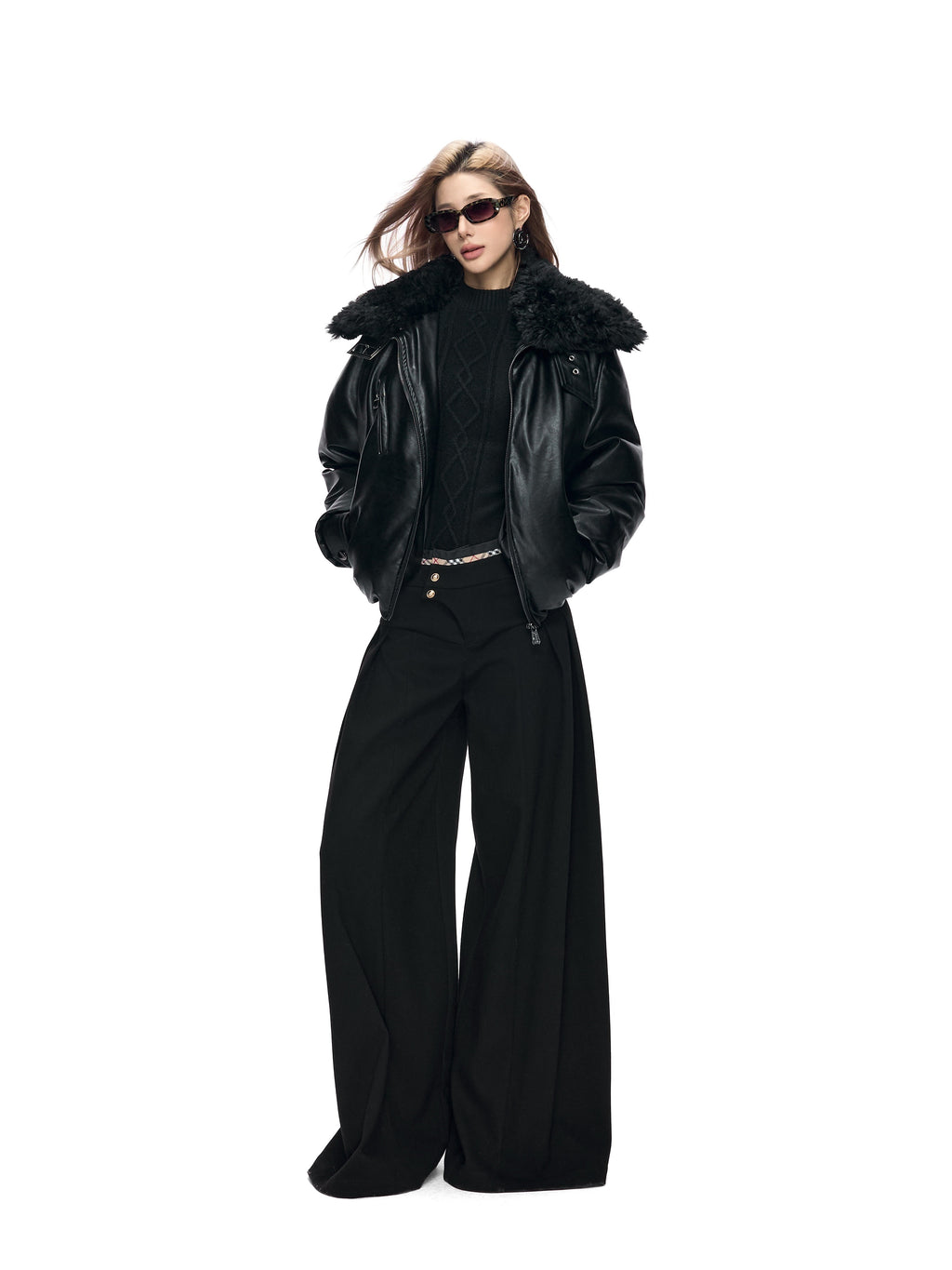 Fanptntox_Retro_Street_Fur_Collar_Short_Windproof_Loose_Women's_Pu_Leather_Puffer_Jackets_990642547812_MISSTT