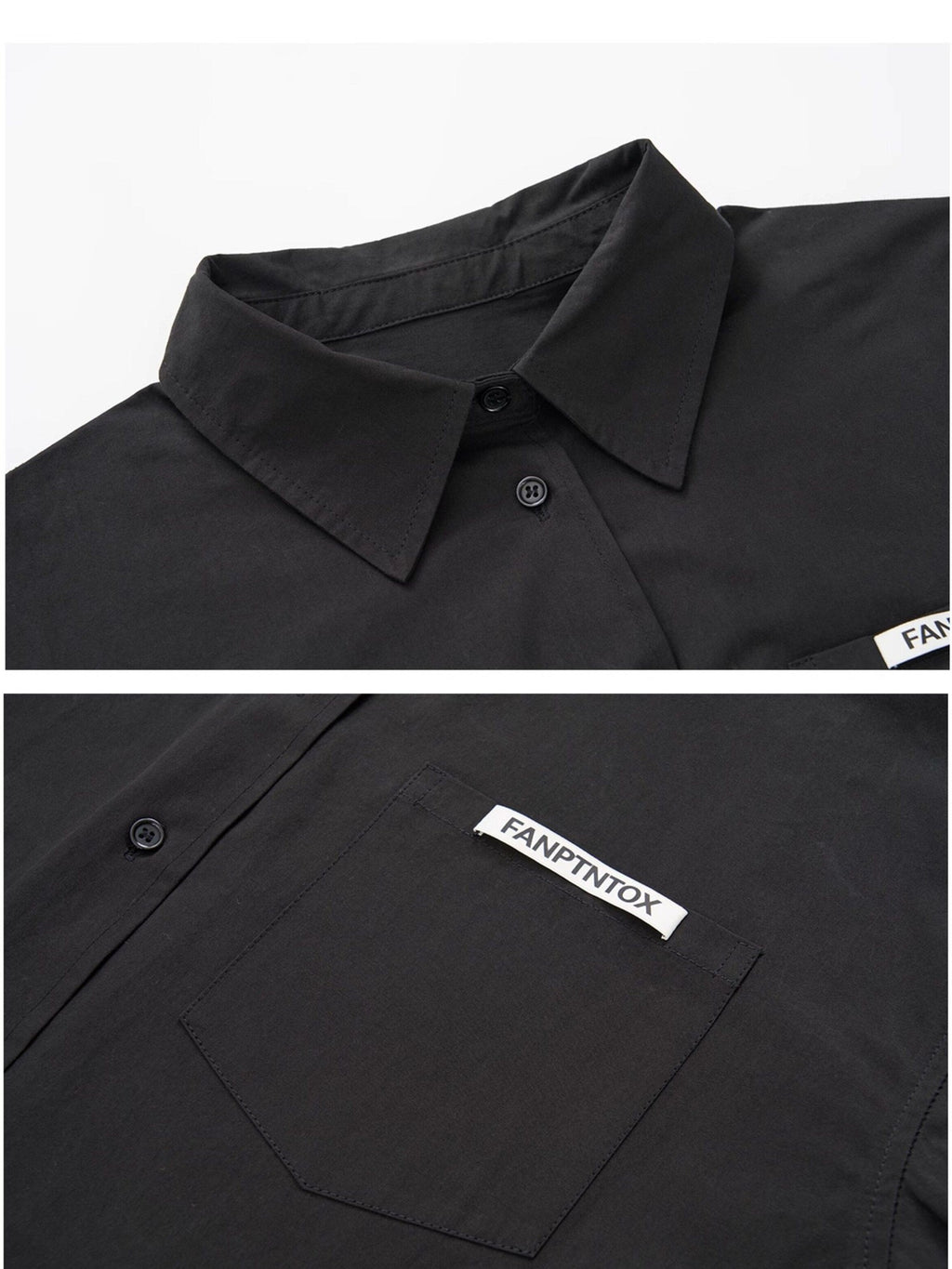 Fanptntox Ribbon Tie Boyfriend Polo Collar Women's Other Fabric Oversized Shirts