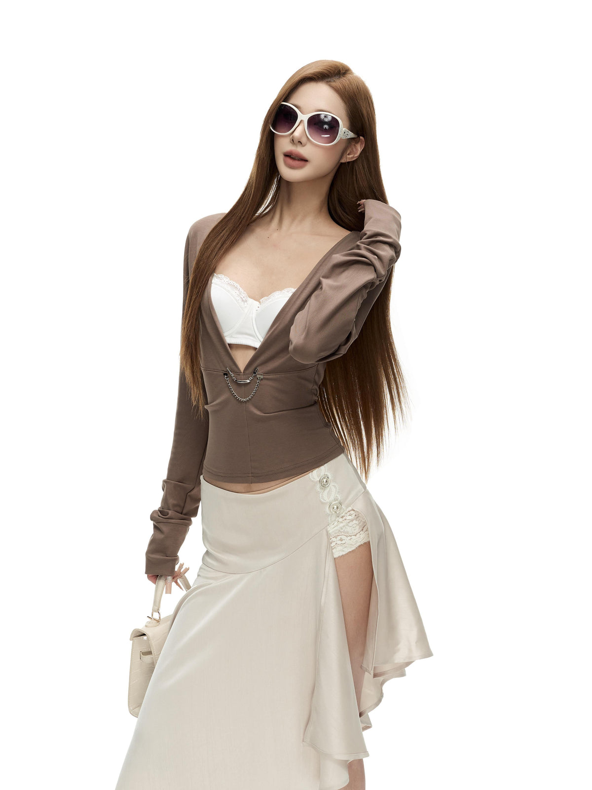 Fanptntox_Sexy_V-neck_Batwing_Sleeve_Knit_Solid_Color_Women's_Lyocell_Long_Sleeve_T-shirts_1074304255307_MISSTT