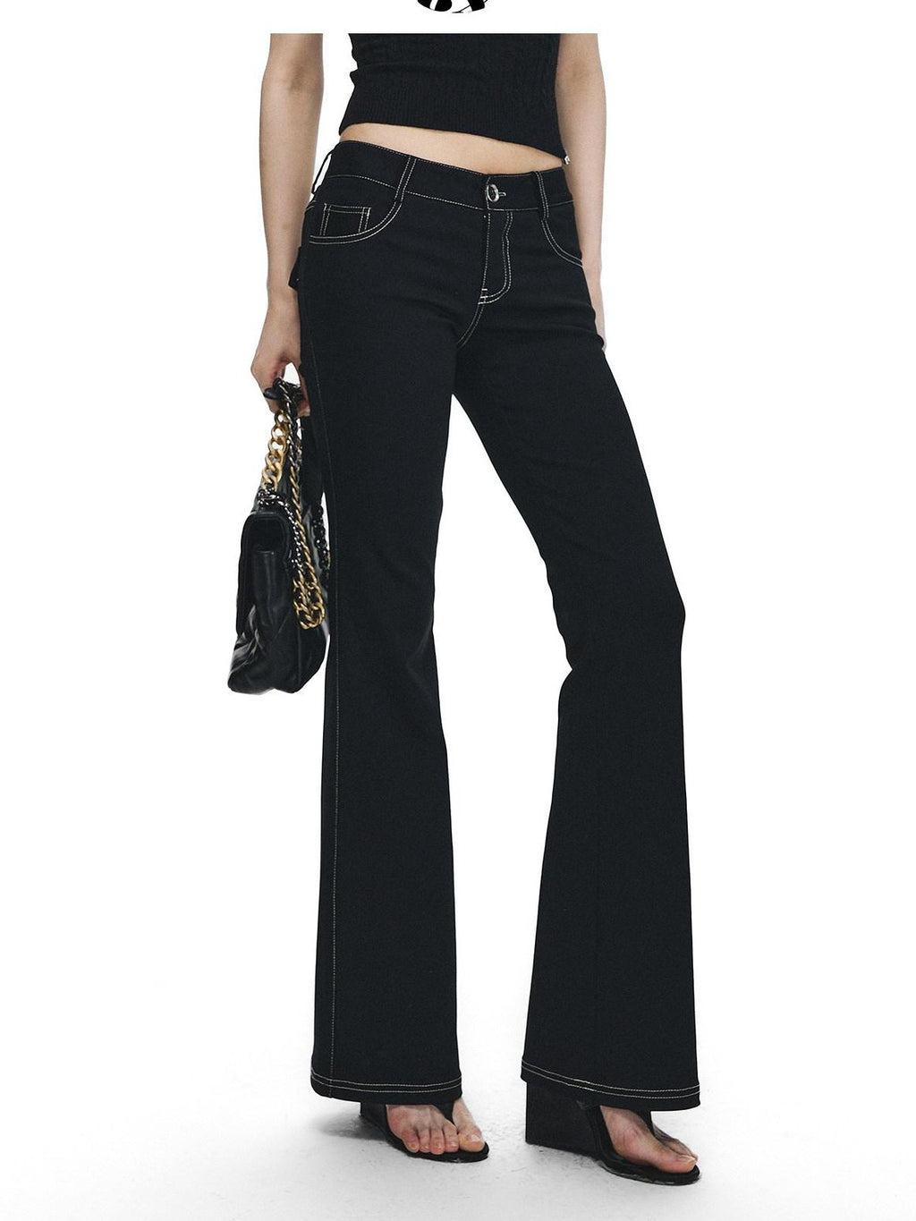 Fanptntox Shell Embroidery Patchwork Cropped Tube Women's Casual Top & Pants Sets