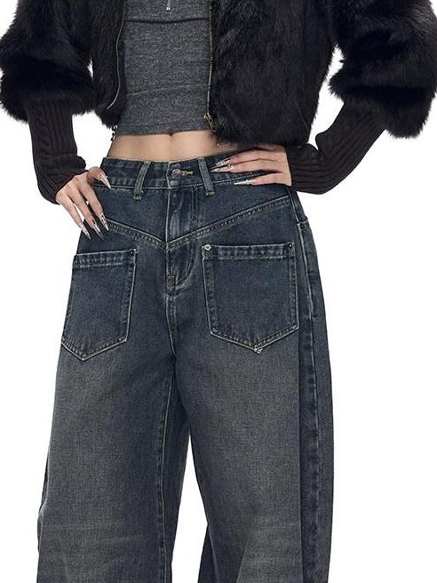 Fanptntox Short Stand Collar Knit Ribbed Spliced Cuffs Women's Polyester Faux Fur Coats