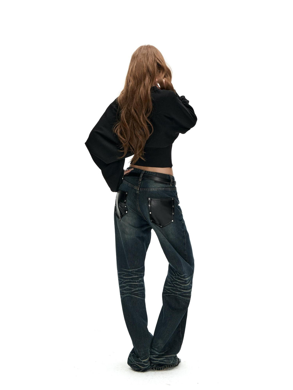 Fanptntox Solid Color Knit Loose Fit Long Sleeve Women's Turtleneck Sweaters