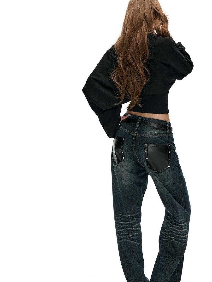 Fanptntox Solid Color Knit Loose Fit Long Sleeve Women's Turtleneck Sweaters