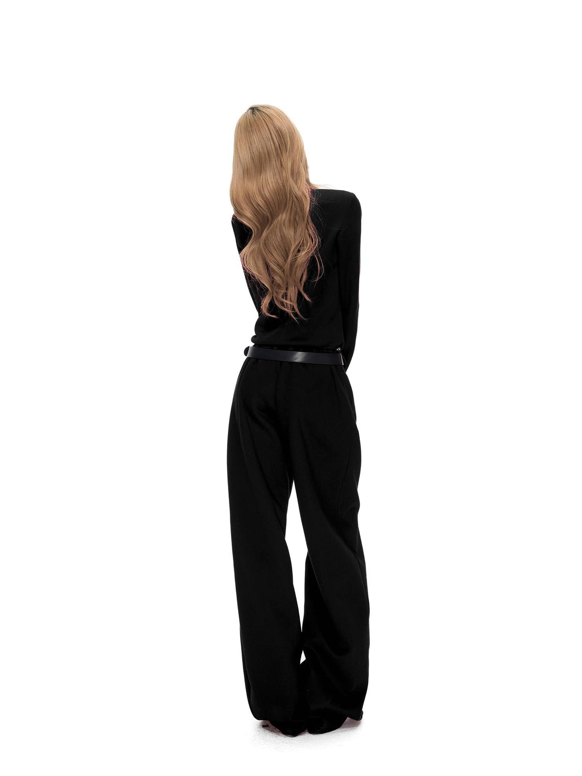Fanptntox Solid Drawstring Zip Up Stand Collar Women's Cotton Thick Long Sleeve Casual Top & Pants Sets