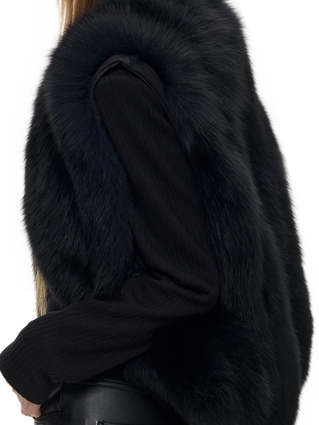 Fanptntox Solid Loose Fit Women's Fox Fur Faux Fur Coats