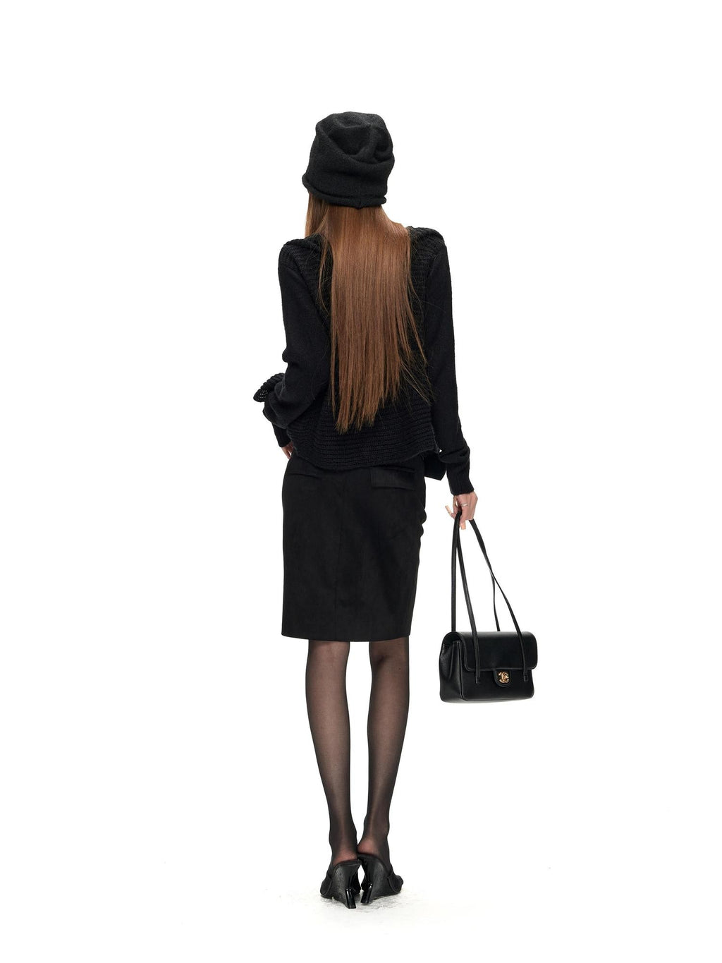 Fanptntox Textured Wool Blend Long Sleeve Cardigan Women's Turtleneck Sweaters
