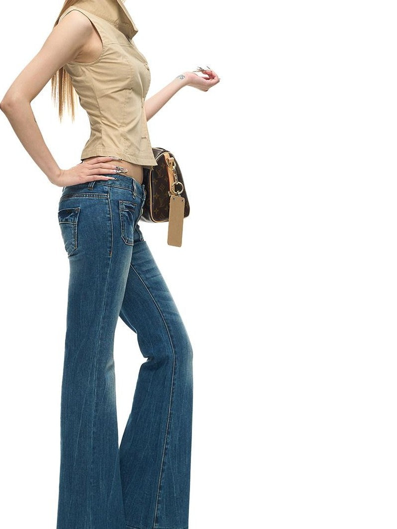 Fanptntox Two Tone Double Row Buttons Stand Collar Vest Women's Cotton Blend Shirts