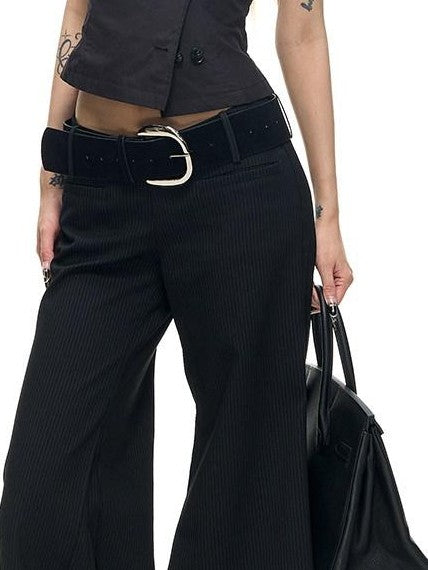 Fanptntox Two Tone Double Row Buttons Stand Collar Vest Women's Cotton Blend Shirts