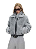 Fanptntox_Two_Tone_Fox_Fur_Patchwork_Leather_Trim_Cropped_Women's_Polyester_Faux_Fur_Coats_1001030523901_MISSTT