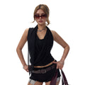 Fanptntox_Two_Tone_V-neck_Slim_Fit_Ribbon_Tie_Mesh_Overlay_Women's_Tulle_Camisoles_916659495262_MISSTT