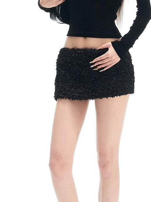 Fanptntox Velvet Stretch Slim Sheer Cropped Women's Nylon Long Sleeve T-shirts