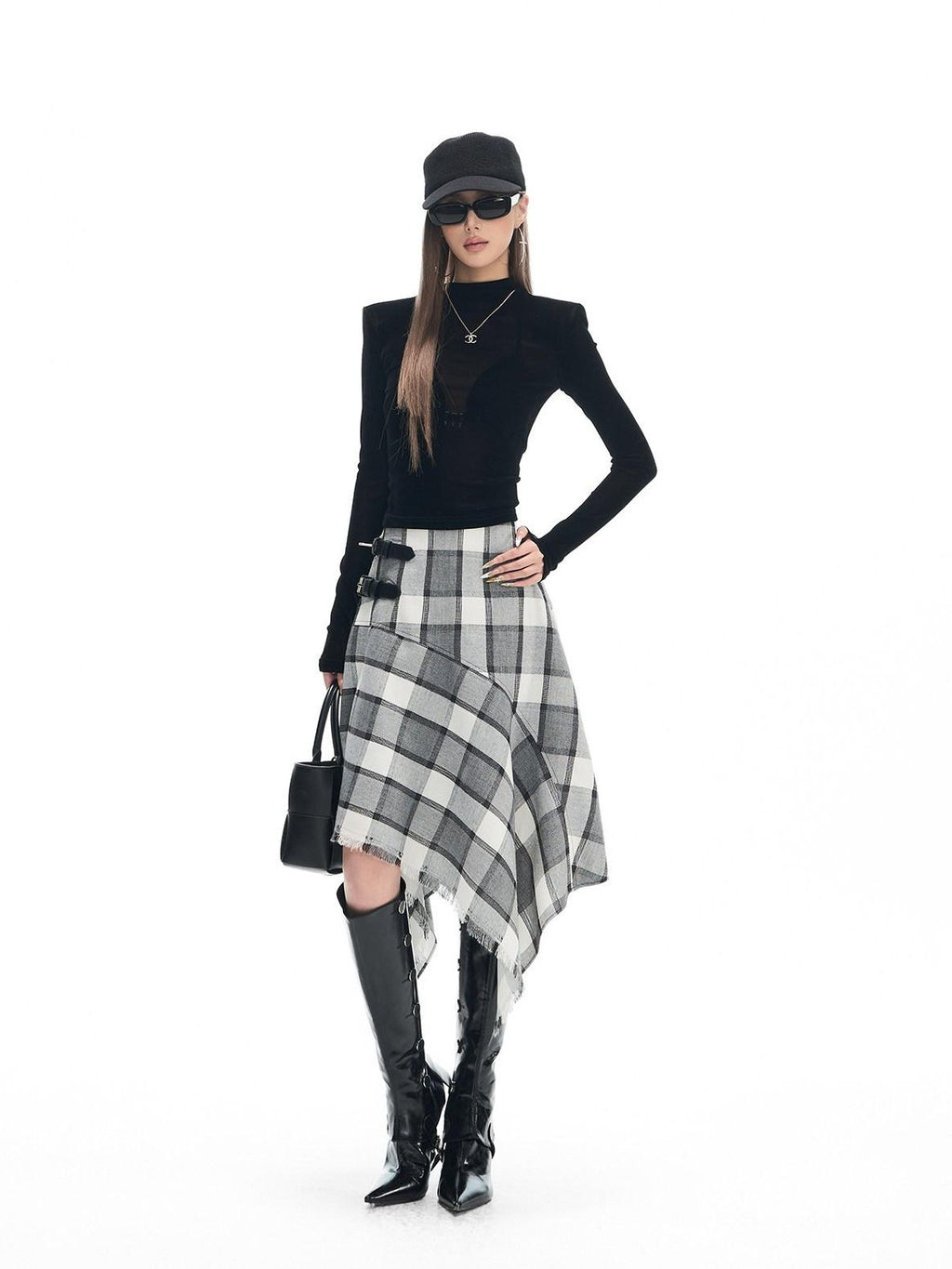 Fanptntox Velvet Stretch Slim Sheer Cropped Women's Nylon Long Sleeve T-shirts