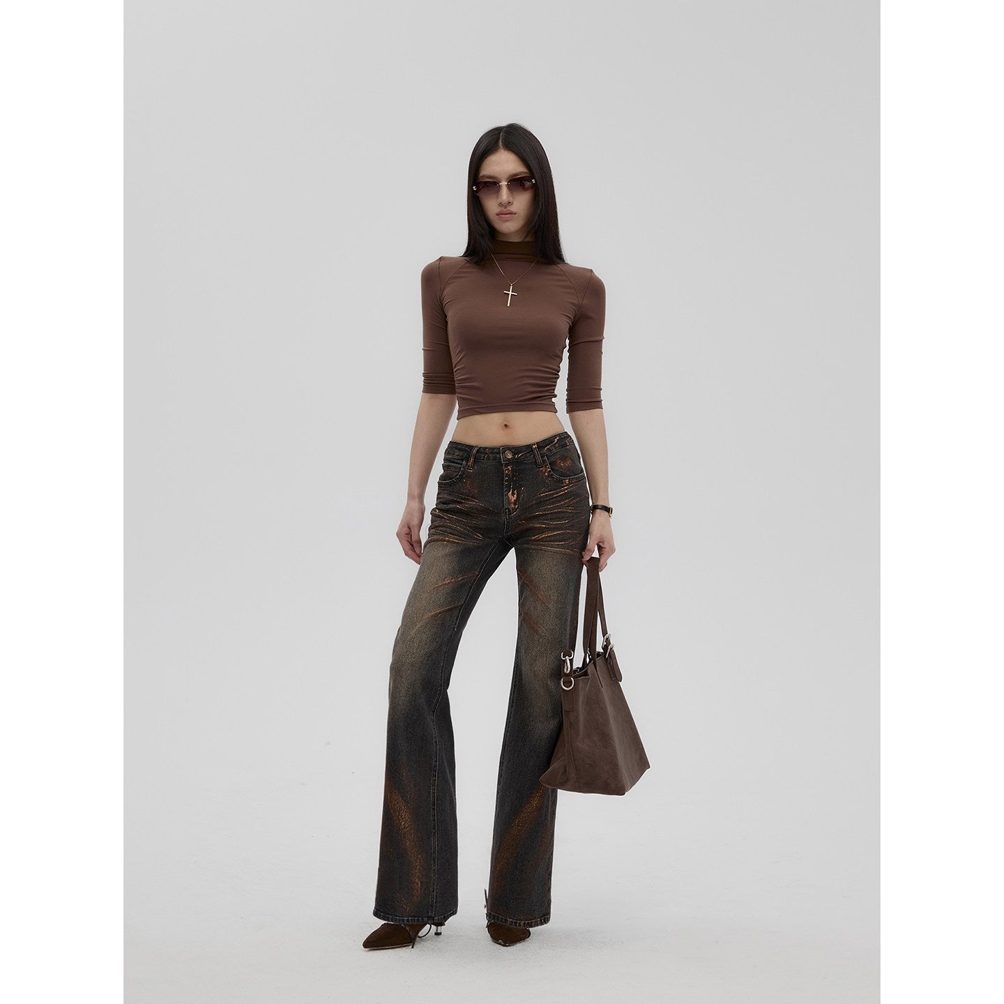 Fanptntox_Vintage_Gold_Foil_Distressed_Low_Waist_Slim_Fit_Women's_Denim_Straight-leg_Jeans_943328207200_MISSTT