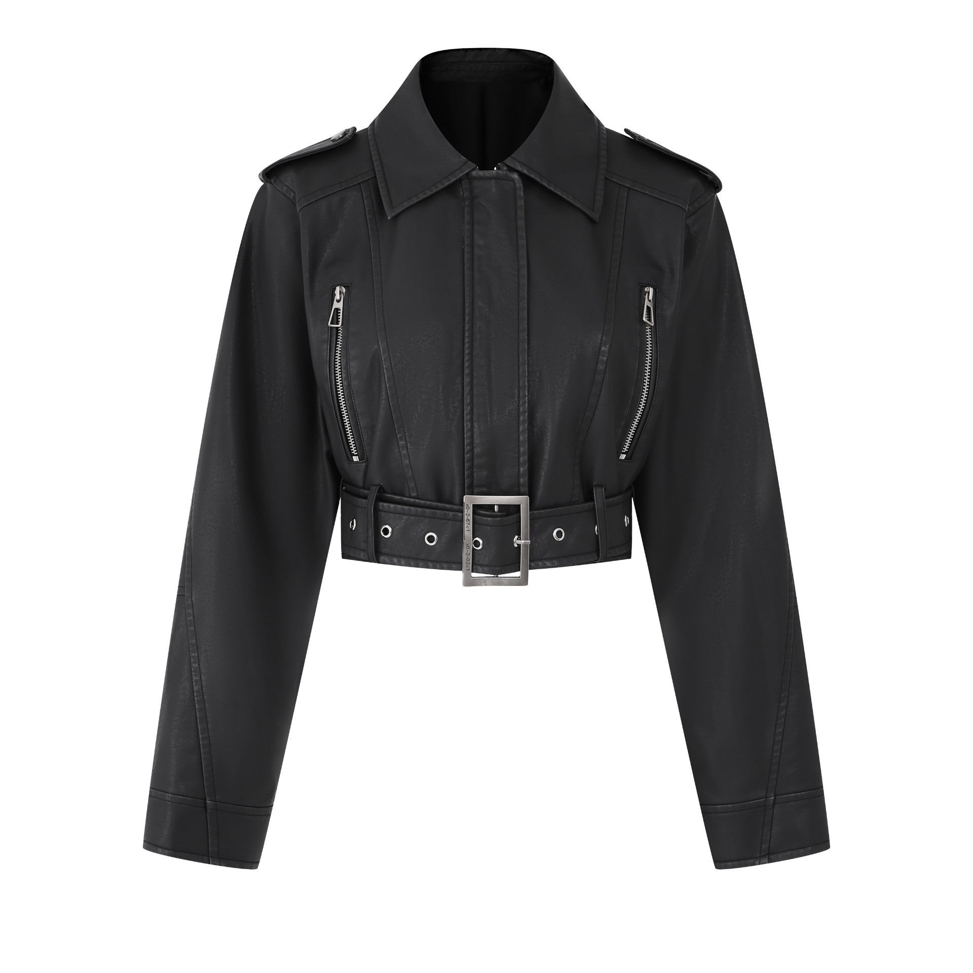 Fanptntox_Washed_Black_Cropped_Zip_Blazer_Collar_Techwear_Street_Women's_Leather_Jackets_734259841039_MISSTT