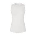 Fanptntox_White_Cross_Back_Round_Neck_Slim_Fit_Women's_Polyester_Tank_Tops_734546515009_MISSTT