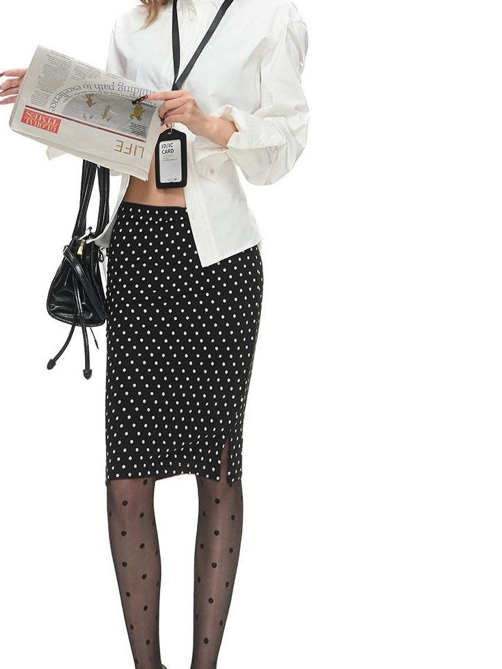 Fanptntox White Tie Waist Slim Collared Button Long Sleeve Women's Cotton Blouses
