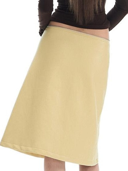 Fanptntox Yellow Cinched Waist Padded Shoulders Stand Collar Women's Pu Long Coats