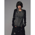 Frustration_Garden_Bow_Lace_3D_Embellished_Slim_Girly_Raglan_Daily_Black_Pink_Long_Sleeve_T-Shirts_MISSTT