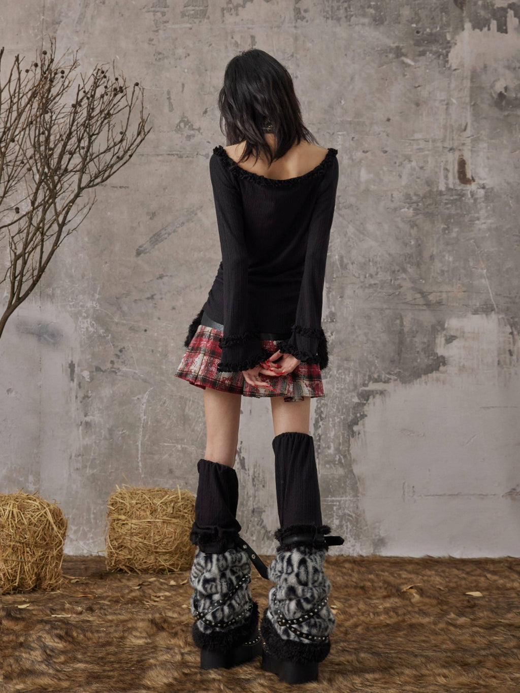 Frustration Garden Extra Thick Warm Leopard Print Slouchy Sock Sleeve For Women Leg Warmers