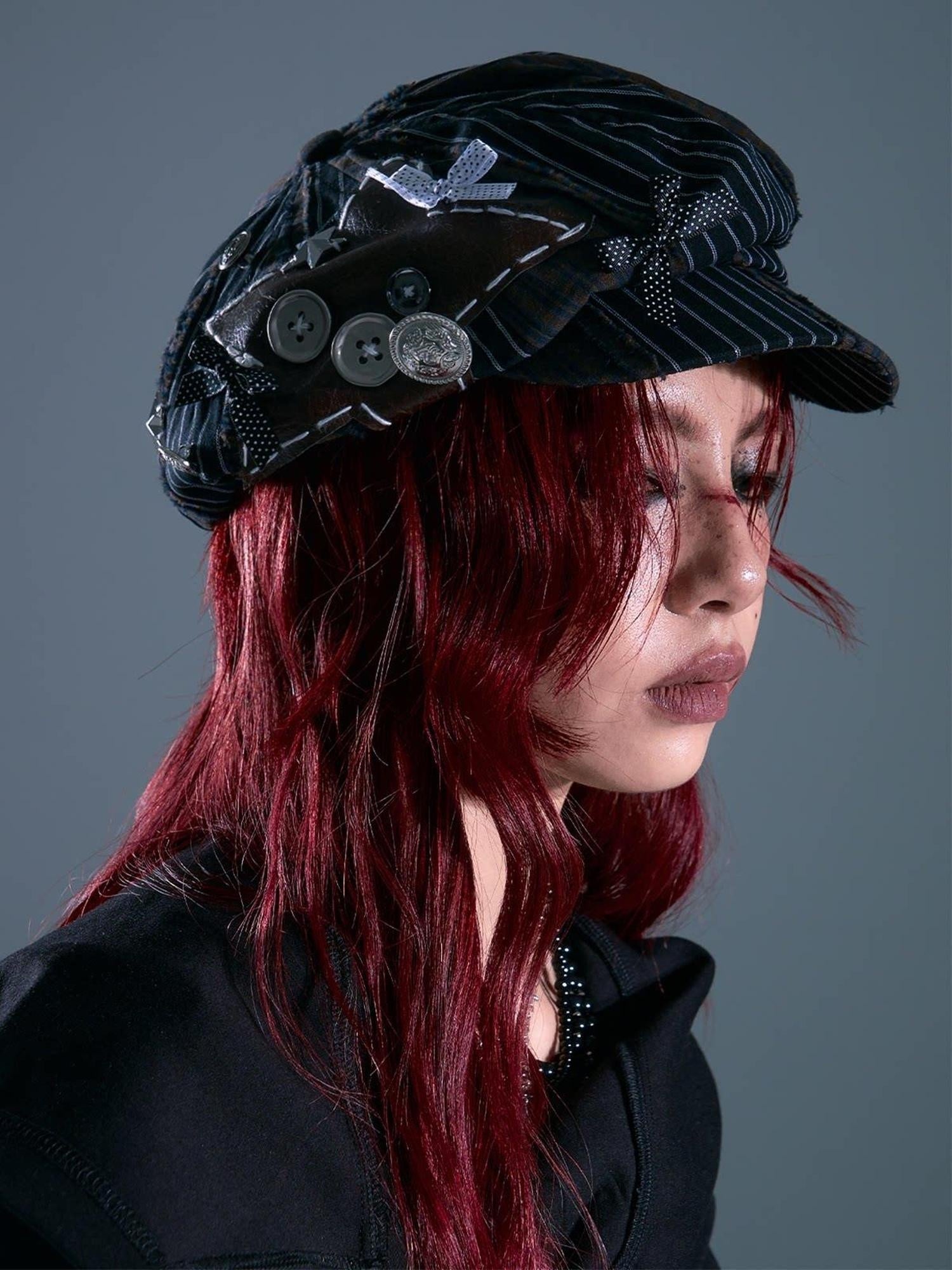 Frustration Garden Handmade Vintage Adjustable Eight Panel Unisex Casual Breathable Hats