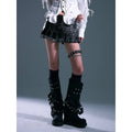 Frustration_Garden_Lined_Distressed_Pu_Punk_Low_Waist_A_Line_Asymmetric_Buttons_Black_Mini_Skirts_MISSTT