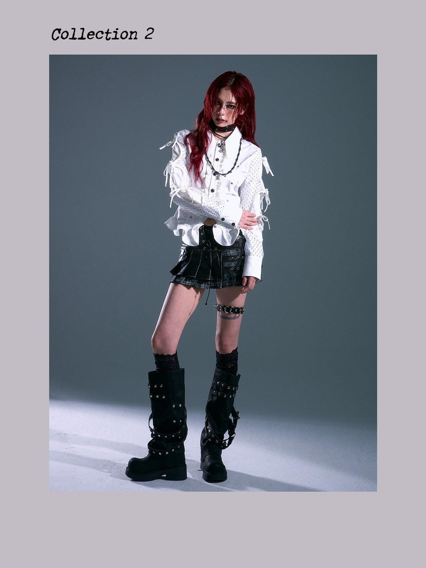 Frustration Garden Lined Distressed Pu Punk Low Waist A Line Asymmetric Buttons Black Mini Skirts