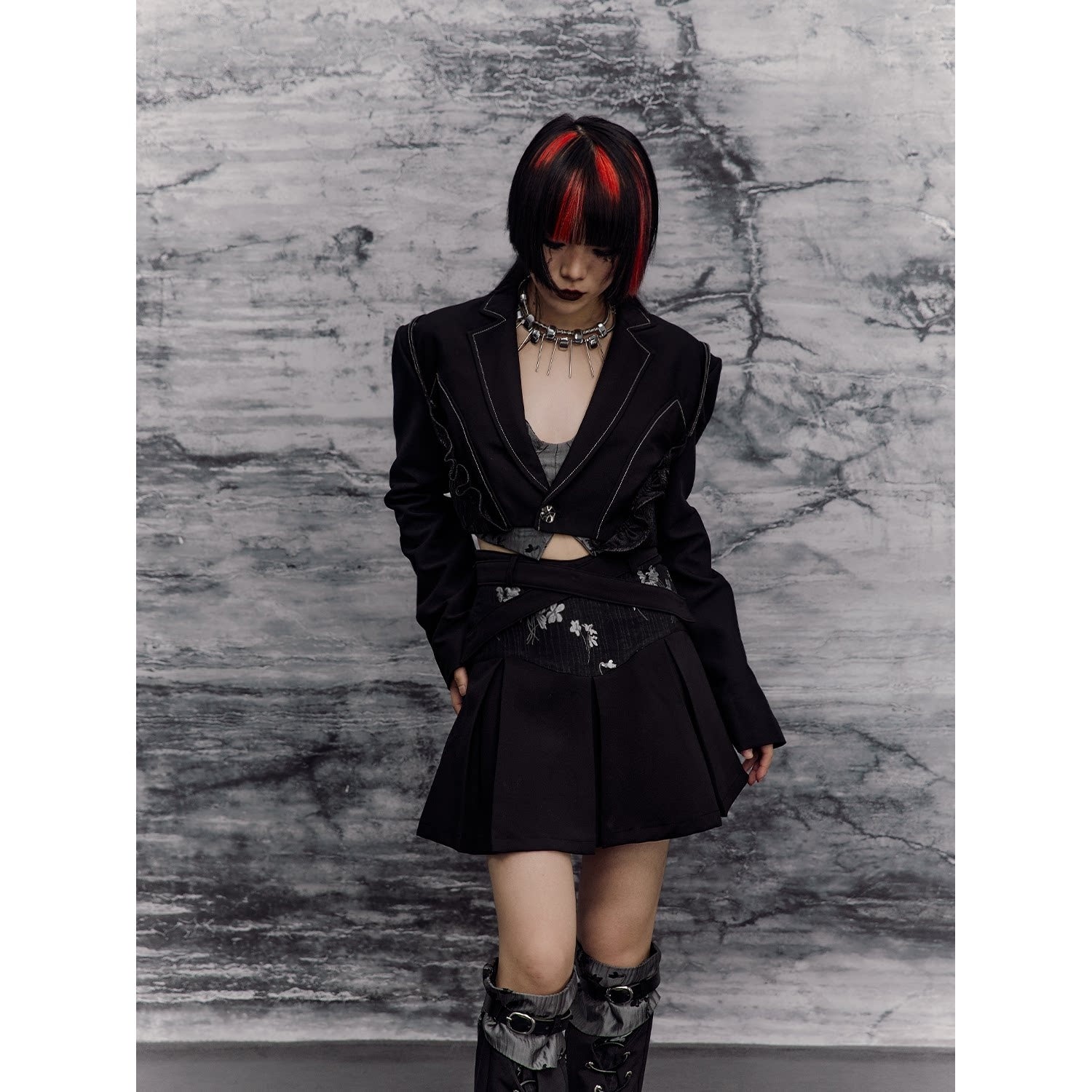 Frustration_Garden_Original_Relaxed_Blazer_Collar_One_Button_Short_Polyester_Cropped_Jackets_MISSTT