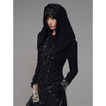Frustration_Garden_Slim_Fit_Gothic_Hooded_Jacquard_Patchwork_Tie_Women_Black_Long_Sleeve_T-Shirts_MISSTT