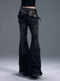 Frustration_Garden_Street_Washed_Low_Rise_Slim_Fit_Women_Dark_Grey_Denim_Button_Fly_Flare_Jeans_MISSTT